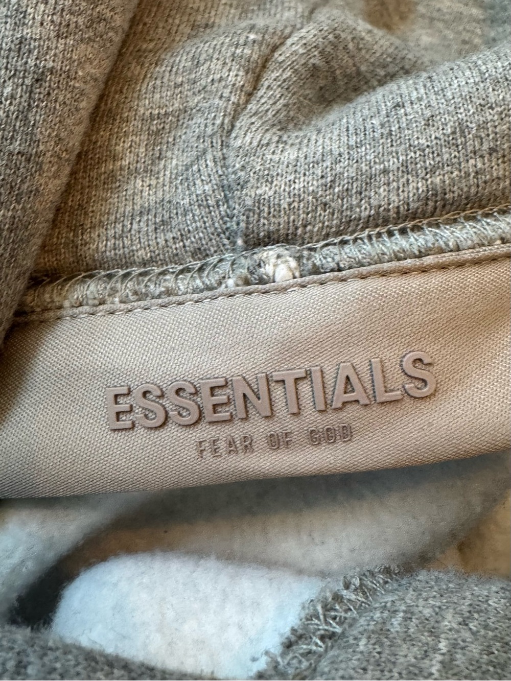 Fear of God Grey Pullover Hoodie with Small Chest Logo | Small (fits like M) - Picture 6 of 8